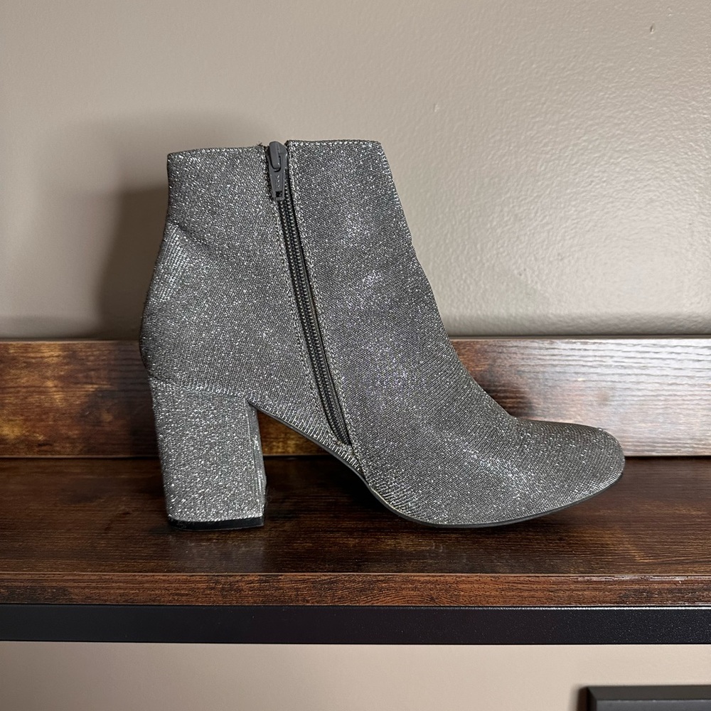 Silver Glitter Booties Taylor Swift Barbie Costume Gem